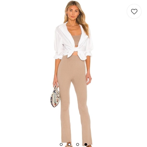 L'academie Camden Knit Pants Tan Large - Picture 9 of 9